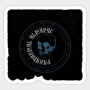 skull Paranormal Almanac Sticker